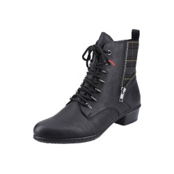 Rieker Damen Stiefelette Schwarz Y0700-01 Schuhe