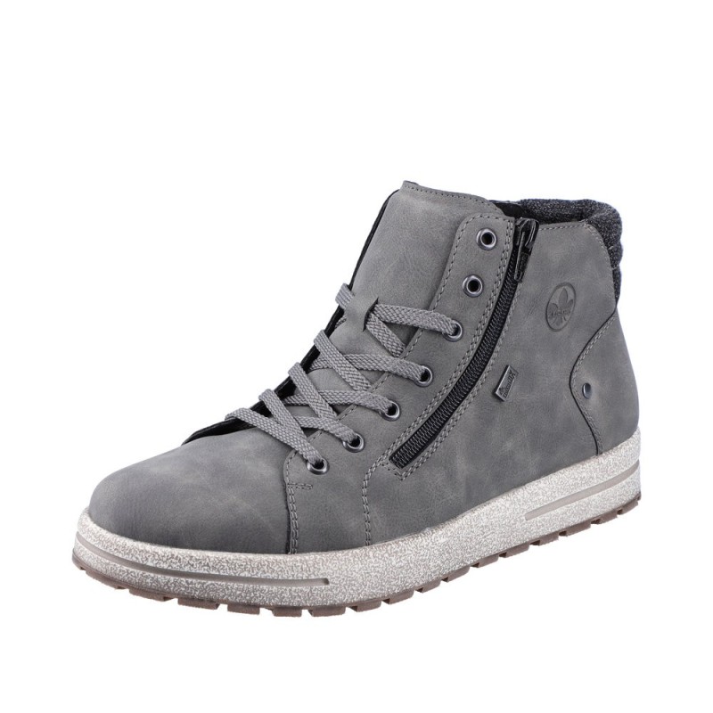 Rieker Herren Schnürboots TEX Grau 30721-45 Schuhe