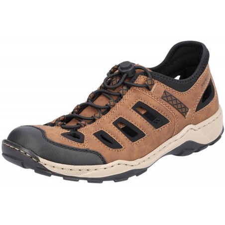Rieker Herren Slipper Braun 08053-24 Schuhe 08065