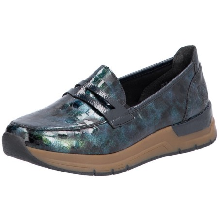 Rieker Lack Loafer 58960-90 Schuhe