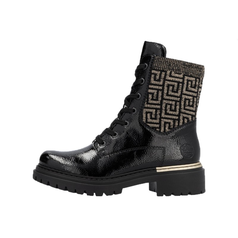 Rieker Lack Boots 72607-00 Schuhe