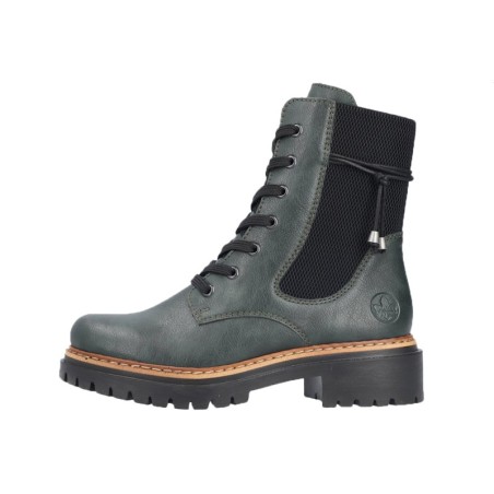 Rieker Schnürboots Grün 72637-54 Schuhe