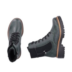 Rieker Schnürboots Grün 72637-54 Schuhe