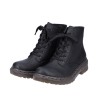 Rieker Damen Schnürboots Schwarz 78240-00 Schuhe