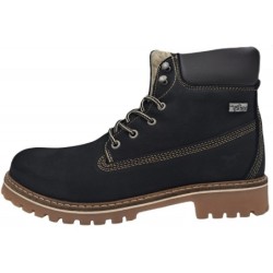 Mustang Herren Leder Boots Schwarz 4875-605-9 Schuhe