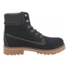 Mustang Herren Leder Boots Schwarz 4875-605-9 Schuhe