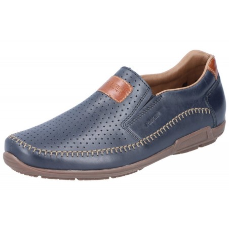 Rieker Herren Slipper Blau 09056-14 Schuhe
