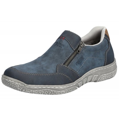 Rieker Herren Slipper Blau 03550-14 Schuhe