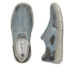 Rieker Herren Slipper Blau 04051-12 Schuhe