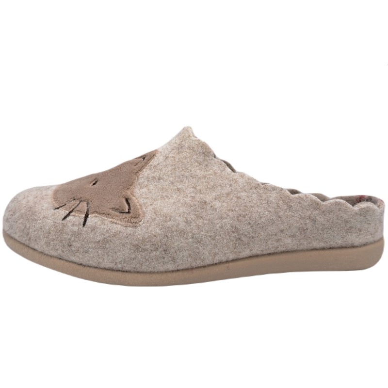 Damen Pantoffel Katze 209-0210-K1 Schuhe