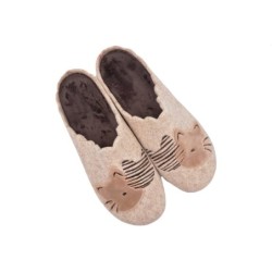 Damen Pantoffel Katze 209-0210-K1 Schuhe