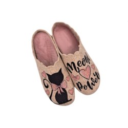 Damen Pantoffel Katze 209-0059-K1 Schuhe