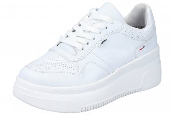 Rieker Damen Plateau-Sneaker Weiß