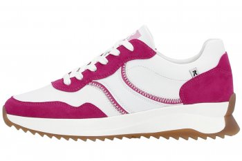 Rieker Evolution Damen Sneaker Weiß/Pink